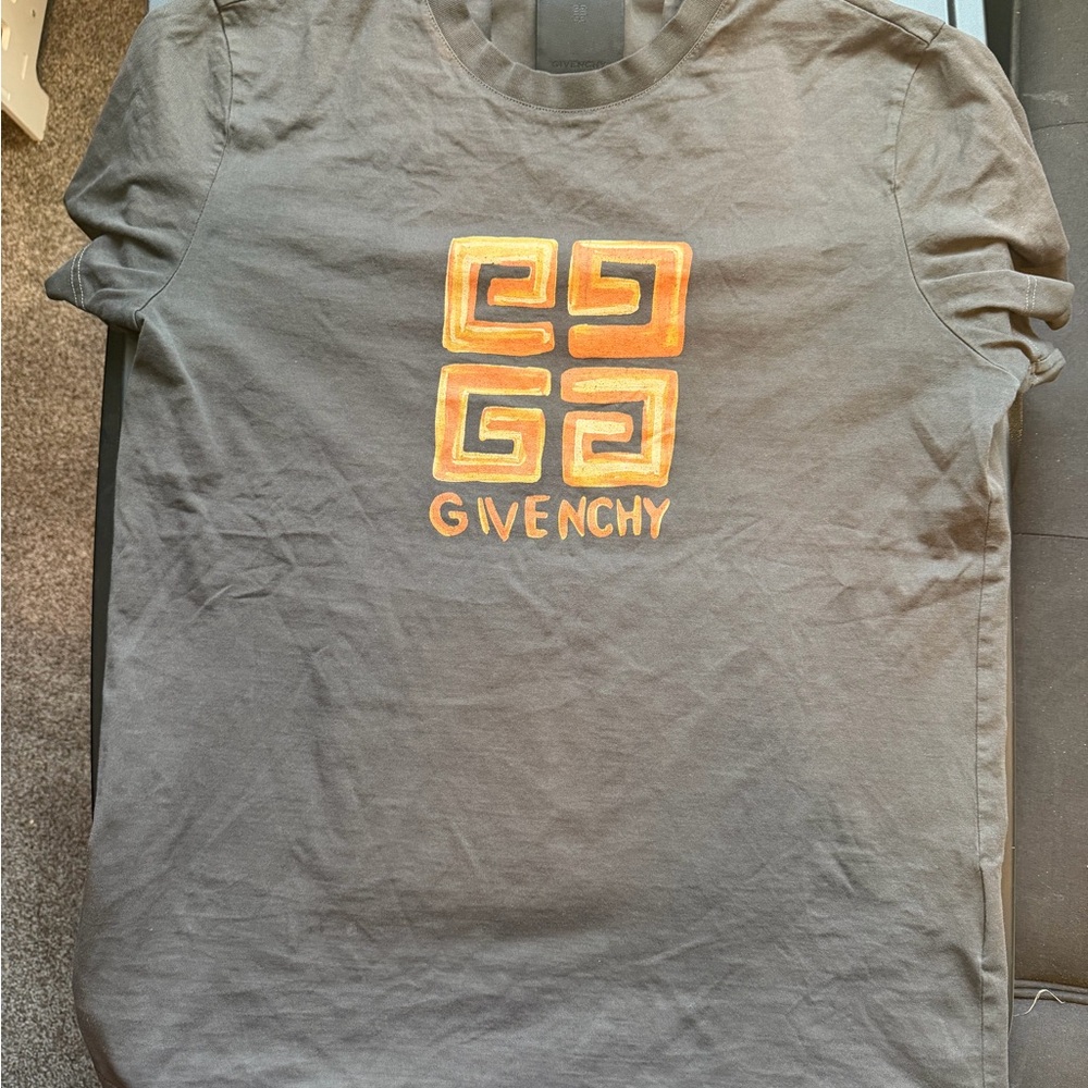 Givenchy Tan T-Shirt with Subtle Logo